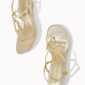 Women’s 9.5M Lilly Pulitzer Good As Gold Wedge